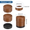 Unique Bargains Adjustable Anti-Slip Chair Table Round Furniture Risers 4 Set - 2 of 4