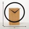 11" Ultra-Modern Ring Clock, Brown - 4 of 4