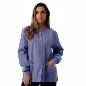 Just Love Womens Solid Jacket Uniform Coat - Nurses Scrub Labcoat - 1 of 3