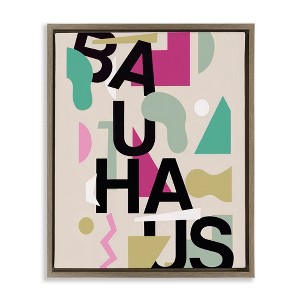 Stupell Industries Midcentury Modern Bauhaus Shapes Floating Frame Canvas Art - 1 of 4