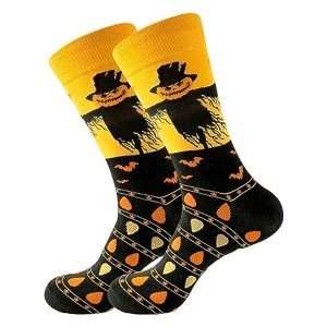 Scarecrow Socks from the Sock Panda (Men's Sizes, Adult Large) - 1 of 3