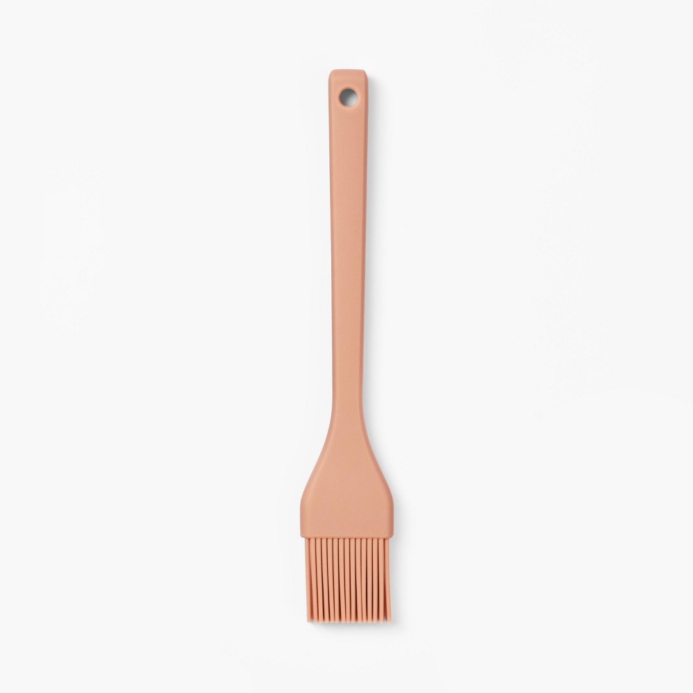 Photos - Other Accessories Silicone Mini Basting Brush Terracotta Orange - Figmint™