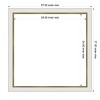 Amanti Art Eva White Gold Narrow Framed Magnetic Dry Erase Board - 4 of 4
