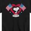 Boys' - Peanuts - Snoopy Since 1776 Flag Heart Short Sleeve Graphic T-Shirt - 2 of 4