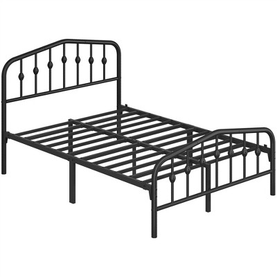 Yaheetech Modern Metal Bed Frame with Arched Headboard