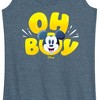 Women's - Disney - Oh Boy Mickey Face Graphic Racerback Tank - 2 of 4