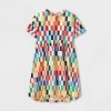 Pride Adult Short Sleeve Checkered Skater Dress - image 3 of 4