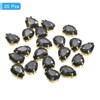 Unique Bargains Glass Craft Embellishments Flat Back Four Claws Teardrop Gems 20 Pcs - 3 of 4