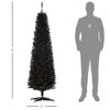 NicBex 5ft Artificial Pencil Christmas Tree Slim Tree with 294 Branch Tips and Plastic Stand for Decoration - 2 of 4