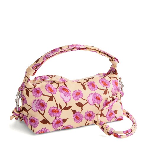 Vera Bradley Women's Nylon Roxbury Crescent Crossbody Bag Stripey Buttons