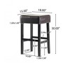 CAVINAS Dining Chairs Kitchen Chairs Backless Saddle Seat Bar Stool Counter Stools for Kitchen, Bedroom - 4 of 4