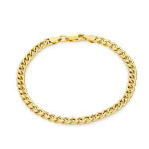 Giorgio Di Vicenza 14K Gold Over Sterling Silver 4.6mm Curb Chain Bracelet - 1 of 2