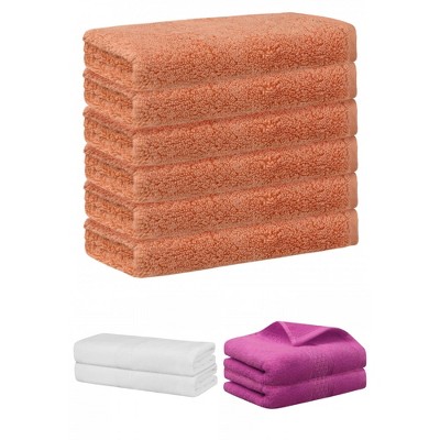 REGALWOVEN Absorbent Solid Bath Hand Face Cloths Cotton Towels 3 Piece Sets