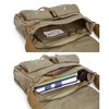 Generic Canvas Messenger Bag - Vintage Crossbody Shoulder Bag Military Satchel, Field Tan - 3 of 4