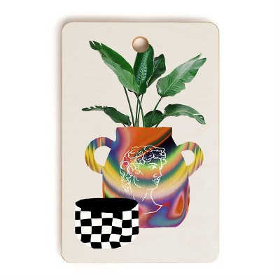 MsGonzalez A house plant Still life Cutting Board Rectangle - Deny Designs