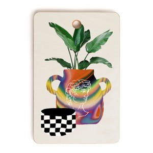 MsGonzalez A house plant Still life Cutting Board Rectangle - Deny Designs - 1 of 3