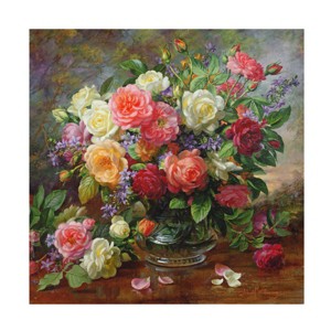 Trademark Fine Art -Albert Williams 'Roses - The Perfection of Summer' Canvas Art - 1 of 4