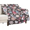 DSANE Penguin Christmas Gingerbread Christmas Throw Blanket Soft Fleece Christmas Blanket Cozy Flannel Throw for Couch Bed - 3 of 4
