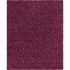 Unique Loom Solid Shag Solid Indoor Woven Area Rug - 2 of 4