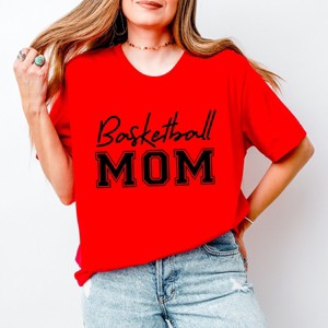 Simply Sage Market Basketball Mom Short Sleeve Tee - XL - Red - 1 of 4