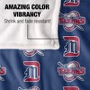 University Of Detroit Mercy Logo Pattern Silky Touch Blanket White 50x60 - 4 of 4