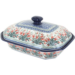 Blue Rose Polish Pottery 662 Ceramika Artystyczna Medium Covered Baker - 1 of 1