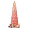 6ft Pink Pencil Christmas Tree, 392 Snow-Flocked Tips, 140 Warm White LEDs (8 Modes) w/ Flame-Resistant PVC - 4 of 4