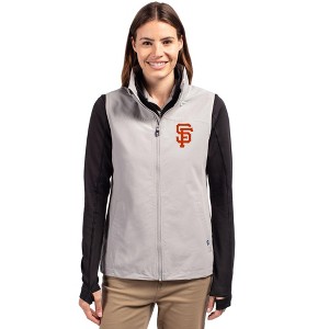 San Francisco Giants Cutter & Buck Charter Eco Recycled Full-Zip Womens Vest - 1 of 1