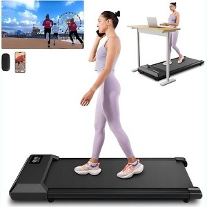Superun 2-in-1 Walking Pad & Treadmill Ultra-Quiet Under Desk Portable Treadmill with 16.14×35.43" Wide Running Belt - 1 of 4