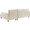 TiramisuBest 86" Gray Upholstered Pull-Out Sofa Bed - 4 of 4