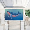 Stupell Industries Coastal Whale with Bubbles Printed Outdoor Door Mat, design by Darlene Seale, 18"x30" - 4 of 4