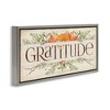 Stupell Industries Seasonal Gratitude Floral Leaves Black Framed Floater Canvas Wall Art - 3 of 4