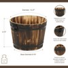 Cheung's Mariva Dark Brown Wood Decor Bucket Medium - 4 of 4