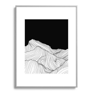 Viviana Gonzalez Lines in the mountains Metal Framed Art Print - Deny Designs - 1 of 4