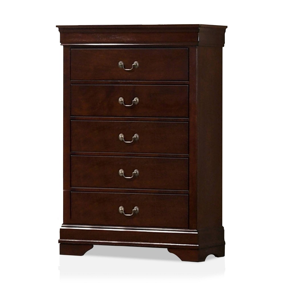 Photos - Dresser / Chests of Drawers Sliver 5 Drawers Chest Cherry - HOMES: Inside + Out