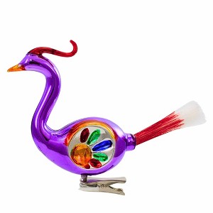 Christopher Radko 4.0 Inch Traditional Brites Bird W/Reflector Shiny Brite Tree Ornaments - 1 of 4