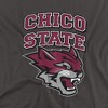 California State University Chico Official Stacked Adult T Shirt, Black - 2 of 4