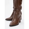 Vianella - Brown Block Heel Knee High Boot (Women) | Prologue Shoes - 3 of 3