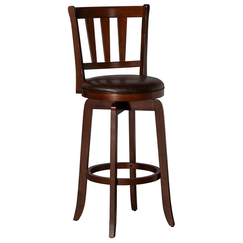 Photos - Chair 29.5" Presque Isle Swivel Barstool Cherry/Brown - Hillsdale Furniture