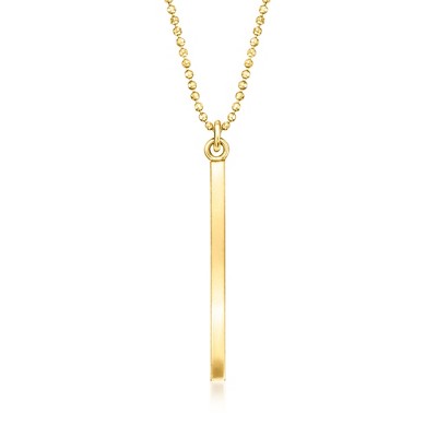 Pure Collection by Ross-Simons Italian 18kt Gold Vermeil Linear Bar Necklace Size 16