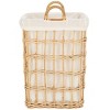 Runa Basket With Liner - White/Natural - Safavieh - 4 of 4