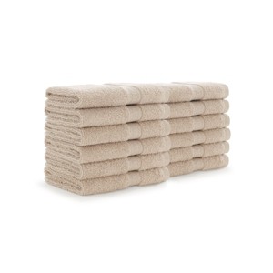 Arkwright True Color Wash Cloths - (Pack of 12) Lightweight Absorbent Bathroom Towel, Quick Dry Linen, 12 x 12 in - 1 of 4