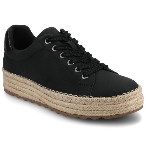 Женские кроссовки Journee Collection Journee Women's Cosima Esapdrille Sneakers, Black/Graphite 10