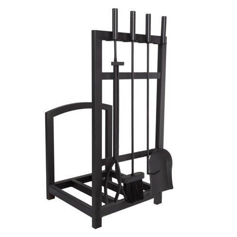 Hastings Home Fireplace Tool Set And Rack, Black : Target