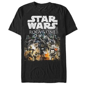 Men's Star Wars Rogue One Death Trooper Scene T-Shirt - 1 of 4