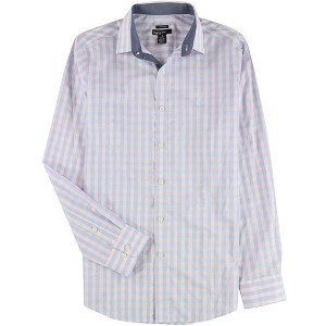 bar III Mens Gingham Button Down Dress Shirt - 1 of 2