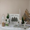 Northlight 16" White Washed Farm Fresh Christmas Trees Wooden Wall Sign - 2 of 4