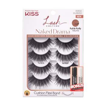 KISS Lash Couture Naked Drama Collection Fake Eyelashes - Taffeta - 4 Pairs