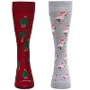 MeMoi Men's 2 Pair Pack Novelty Christmas Animal Crew Socks Red 10-13 - 2 of 4
