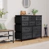 Jojoka Dresser for Bedroom, 10 Drawers Fabric Storage Drawer, Dressers & Chest of Drawers with Side Pockets - 3 of 4
